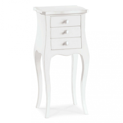 MILANI HOME JUDD - mobile portatelefono in legno massello cm 34 x 31 x 72 h