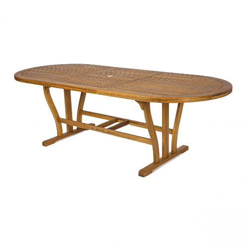 MILANI HOME TURRIS - tavolo da giardino allungabile in legno massiccio di acacia