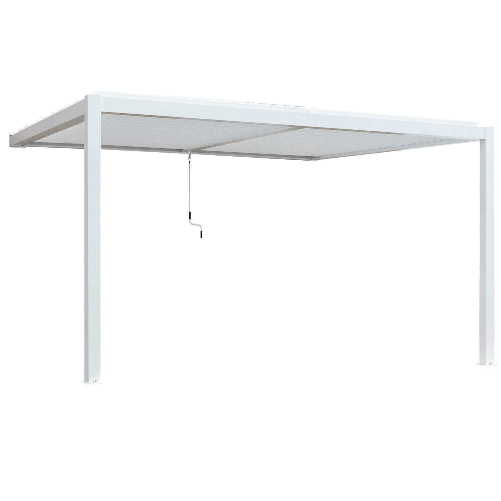 MILANI HOME NIMBUS - pergola bioclimatica addossata in alluminio 4 x 4 m
