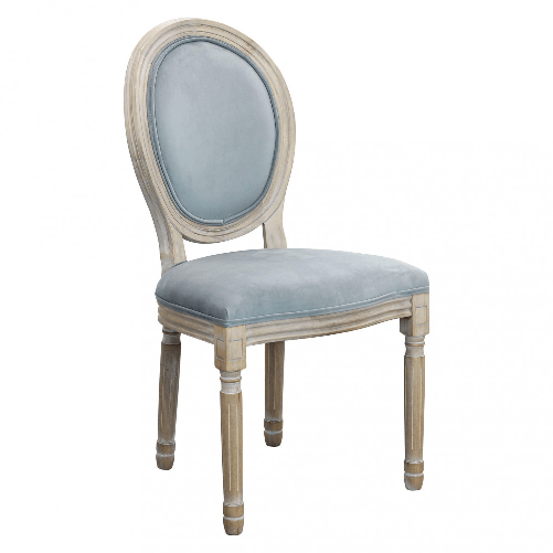 OVAL BACK - sedia vintage in velluto