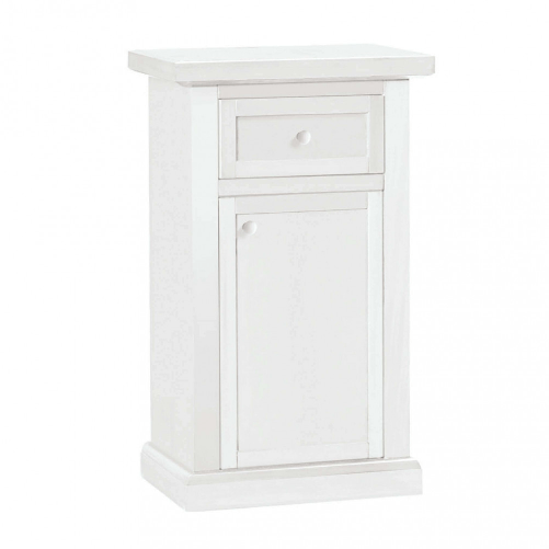 MILANI HOME KALEB - mobile portatelefono in legno massello cm 46 x 31 x 76 h