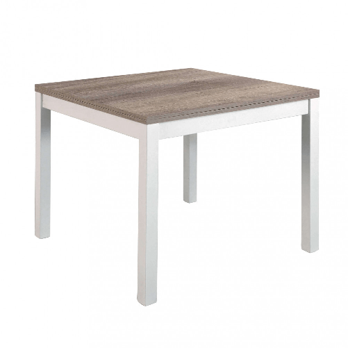 MILANI HOME BENTLEY - tavolo da pranzo quadrato moderno allungabile a libro in legno