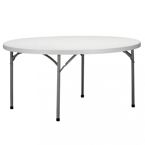 MILANI HOME CATE - tavolo catering rotondo pieghevole salvaspazio in acciaio e abs