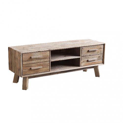 MILANI HOME PINUS - porta TV con 4 cassetti