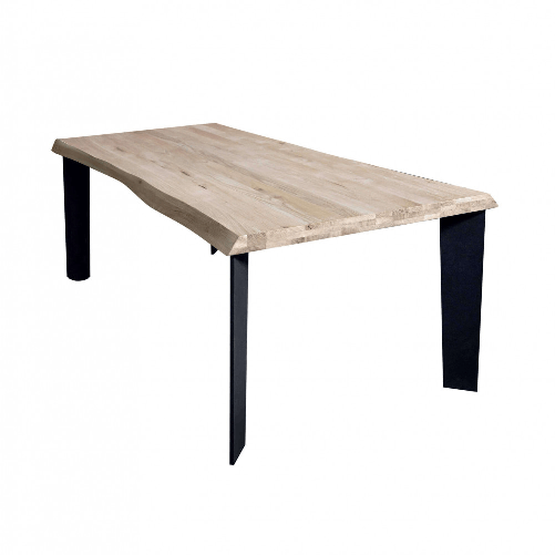 MILANI HOME ALBERT - tavolo da pranzo moderno con piano da 4 cm