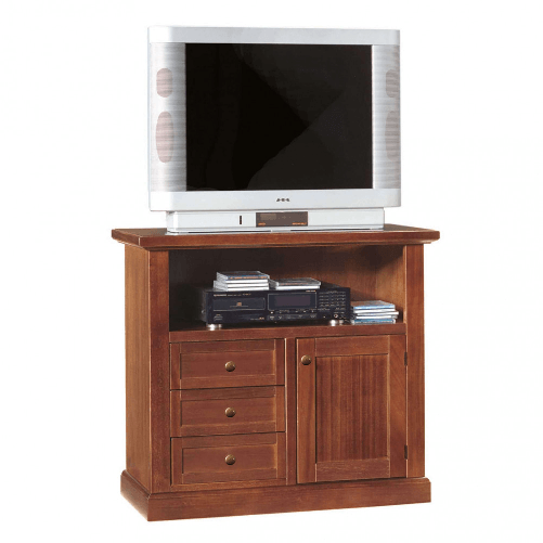 MILANI HOME CONNELL - mobile porta tv in legno massello