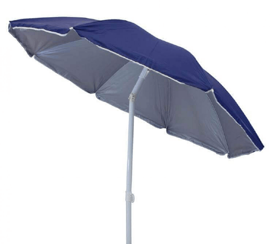 MILANI HOME ombrellone da spiaggia nylon protezione uv tondo 1,80 m / palo da 32 mm colore casuale