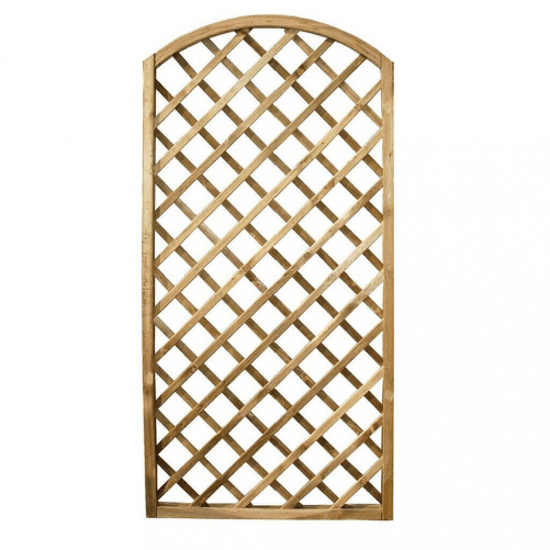 MILANI HOME Griglia ad arco da giardino in legno di pino impregnato in autoclave 90 x 180 cm