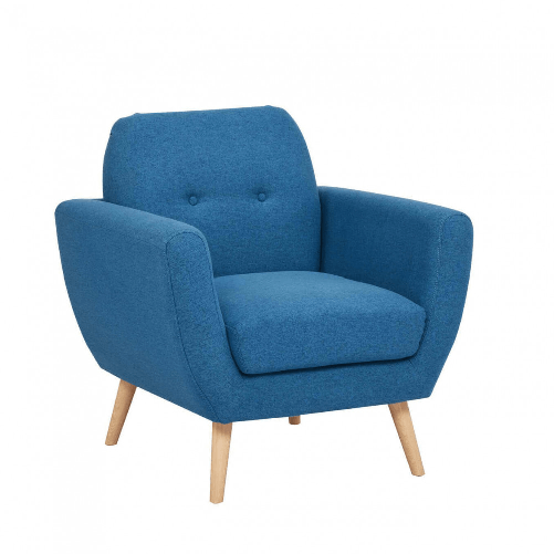 MILANI HOME HANSEL - poltrona stile scandinavo in tessuto