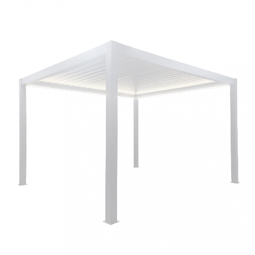 MILANI HOME FIREBOLT - pergola bioclimatica motorizzata con led in alluminio 4 x 4 m