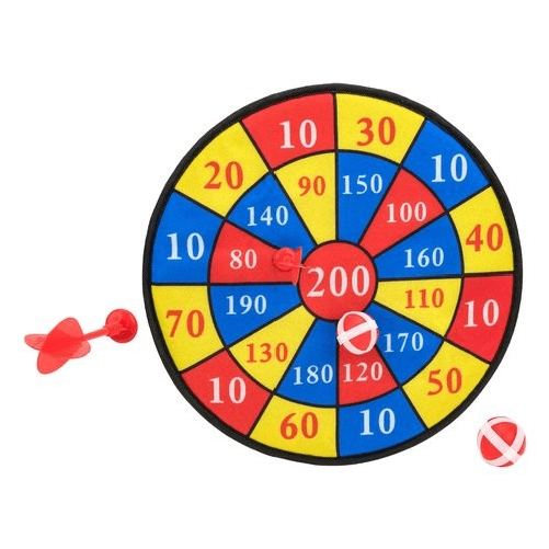 BERSAGLIO DI STOFFA 35CM CON PALLINE