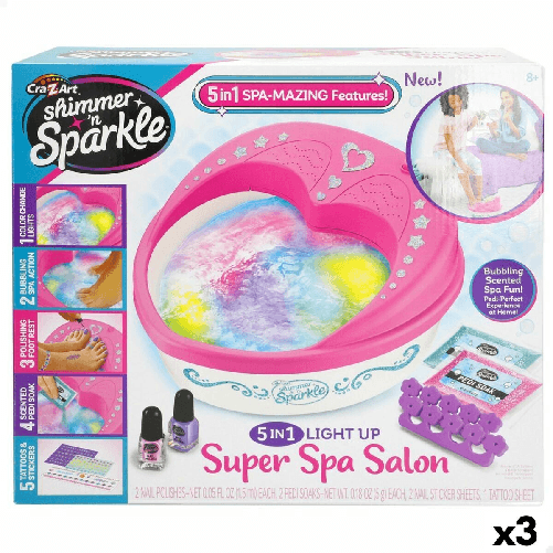 Cra-Z-Art Kit di Design per Unghie Cra-Z-Art Pedicure spa (3 Unità)