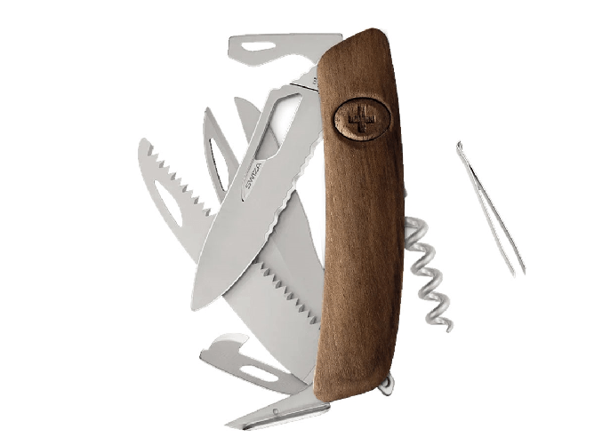 SWIZA Swiza SH09TR AM SAW & SCISSORS WAVY EDGE Wood Walnut (KST.0136.6300)