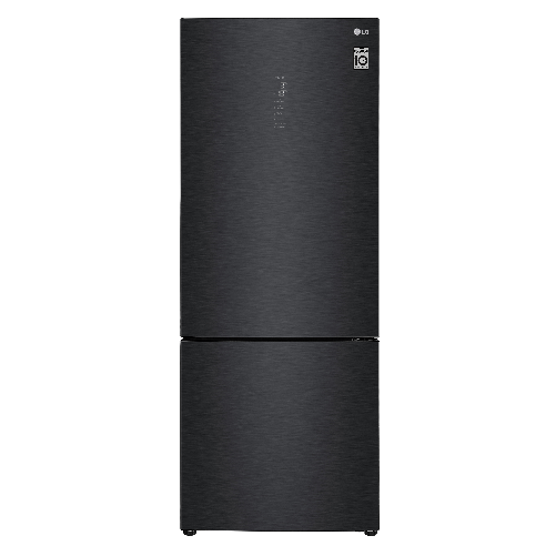 Lg gbb569mcamn frigorifero combinato 70cm, classe e, 462l, wi-fi, no frost, nero
