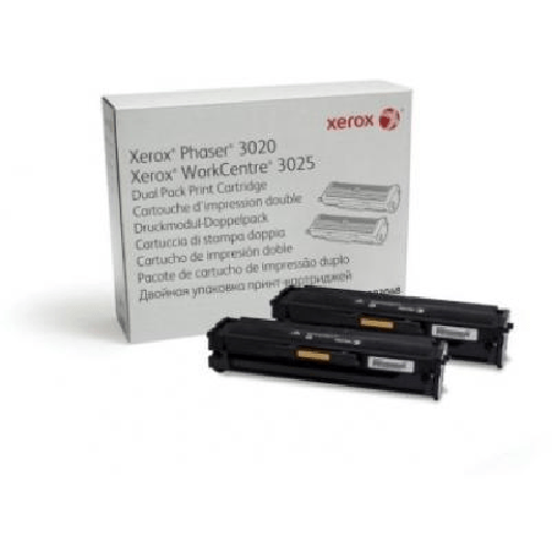 Xerox cartuccia dmo 3020 3025 nero (106r03048) (2 x 1.5k) - XECA30200DP