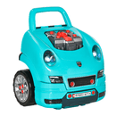 HOMCOM Officina Camion Giocattolo per Bambini 3-5 Anni a 61 Pezzi con Maniglia, in ABS e PP, 40x39x47 cm