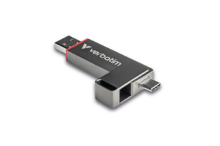 Verbatim dual quickstick unità flash usb 1 tb usb type-a / usb type-c 3.2 gen 1 (3.1 gen 1) grigio - 32043
