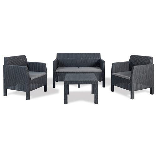 Set da esterno toomax z0114r5 4100 matilde 114col antracite scuro