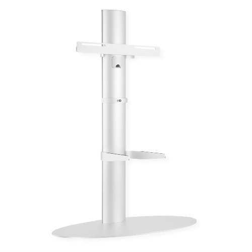 ROLINE/VALUE Staffa pavimento per tv fino a 55 silver alluminio 400x400 40kg - 17.03.1262-1