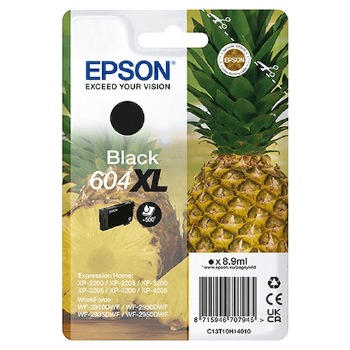 EPSON Cartuccia epson serie ananas 604 xl nero per xp-2200 xp-2205 xp-3200 xp-3205 xp-4200 - T10H14020
