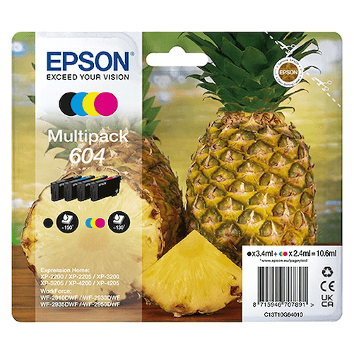 EPSON Cartuccia multipack epson serie ananas 604 4 colori - T10G64020