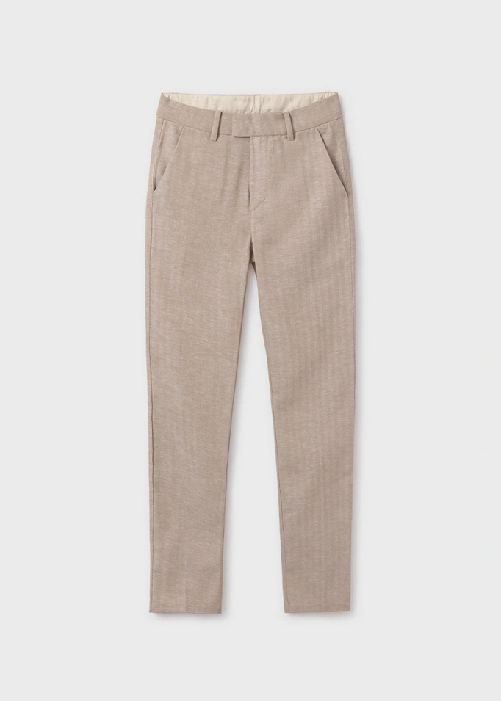 MAYORAL PANTALONE CERIMONIA RAGAZZO MAYORAL 6524 06524 24 BEIGE ORIGINALE PE 2025 Colore Beige,Taglia 10 anni