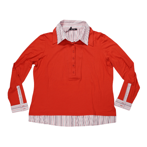ELENA MIRO' MAGLIA POLO CAMICIA CASUAL DONNA ELENA MIRO DR EM G427F09854 87 ARANCIO NUOVO PE Taglia IT 50,Colore Arancio