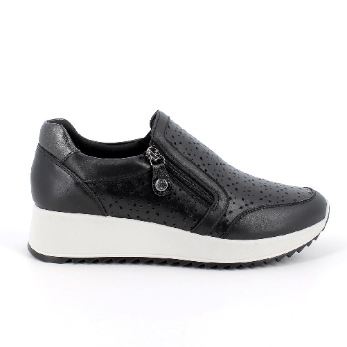 IMAC SCARPE SLIP ON CASUAL DONNA IMAC 756860 PELLE NERO ORIGINALE PE Colore Nero,Taglia 38