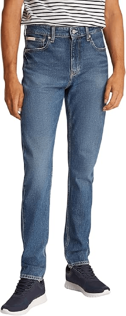 CALVIN KLEIN JEANS PANTALONE UOMO CALVIN KLEIN JEANS J30J327162 COTONE BLU ORIGINALE PE 2025 Colore Blu,Taglia US 29 / 32