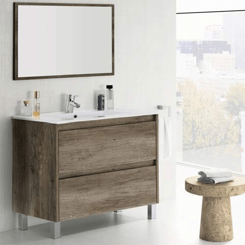 Mobile bagno moderno Dakota con due cassettoni in