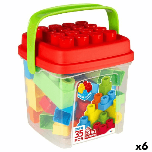Color Block Set di Costruzioni Color Block Basic Secchio 35 Pezzi (6 Unità)