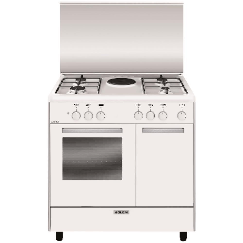 Glem gas cucina elettrica ar856ex 5 fuochi forno elettrico classe a dimensioni 80x50 colore bianco