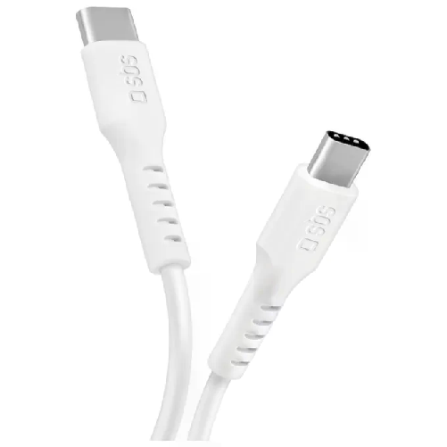 SBS Cavo USB-C a USB-C 25W Ricarica Veloce 1m Bianco