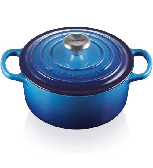 Le Creuset Evolution Azzurro, Cocotte rotonda in ghisa 20 cm con Coperchio