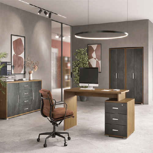 Pidema:Scrivania ufficio bianca con cassettiera. Scrivanie amazon in legno porta pc per camerette scontate