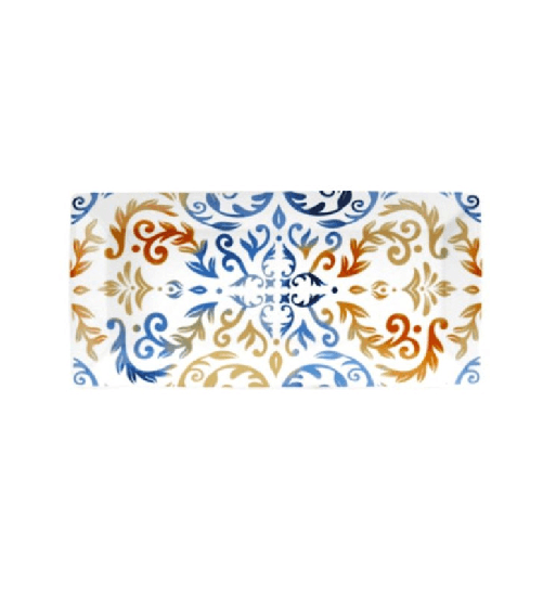 Fade Asia vassoio rettangolare cm 32,5 x15,5 in fine porcellana