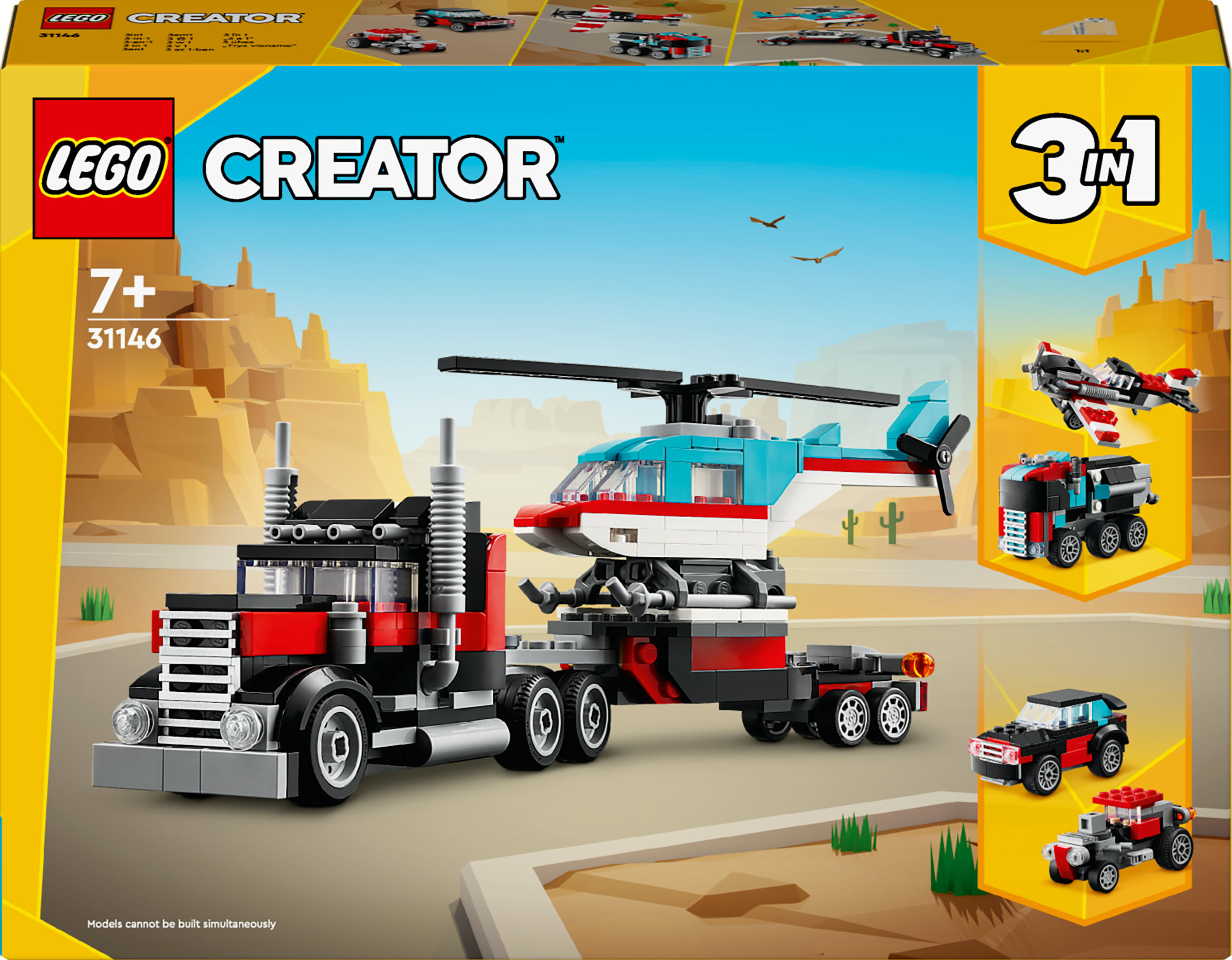 LEGO Creator 31146 3in1 Autocarro con Elicottero LEGO Autocarro con elicottero