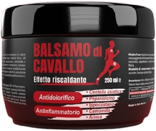 Balsamo di Cavallo Arnica Forte Uso Umano per Muscoli e Articolazioni 500ml - Con Artiglio del Diavolo - Azione Rilassante e Sollievo Rapido