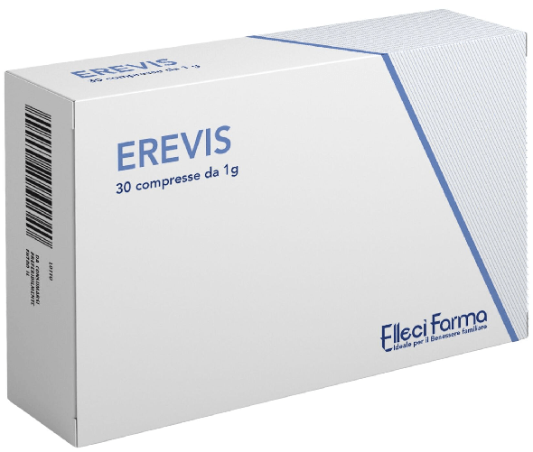 Elleci Farma Erevis Integratore Sessuale Uomo Erezione Pene Forte e Duratura Energizzante Forte Stanchezza 60 Compresse da 1g Alto Dosaggio