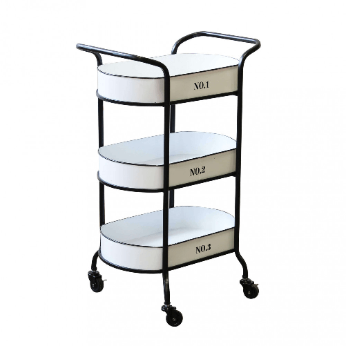 MILANI HOME JEREMY - carrello portavivande in acciaio