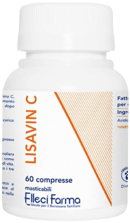 Elleci Farma Integratore Vitamina C 1000mg 120 Compresse Antiossidante Naturale Pelle e Sistema Immunitario Integratore Alimentare
