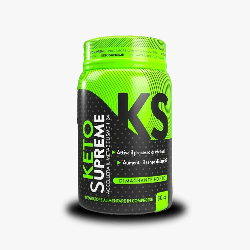 Keto Supreme - Integratore Dimagrante Potente con Griffonia Mate e Fieno Greco | Bruciagrassi Veloci | Perdita Peso Veloce - 30 Compresse