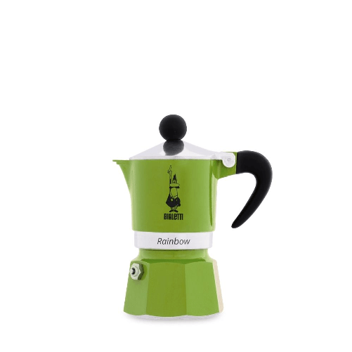 Bialetti caffettiera rainbow 1 tazza colore verde