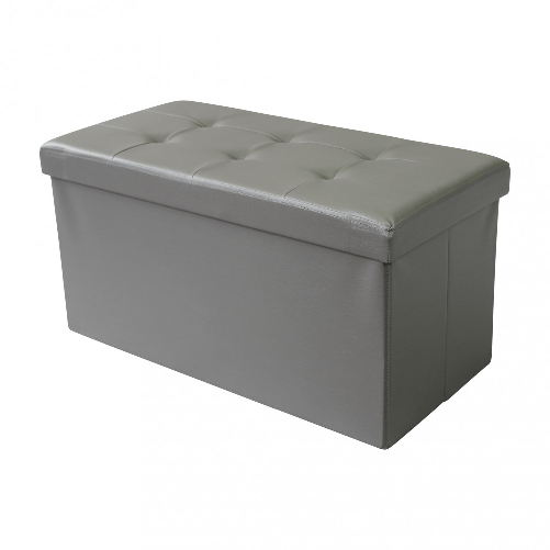 MILANI HOME IRO - pouf rettangolare in ecopelle