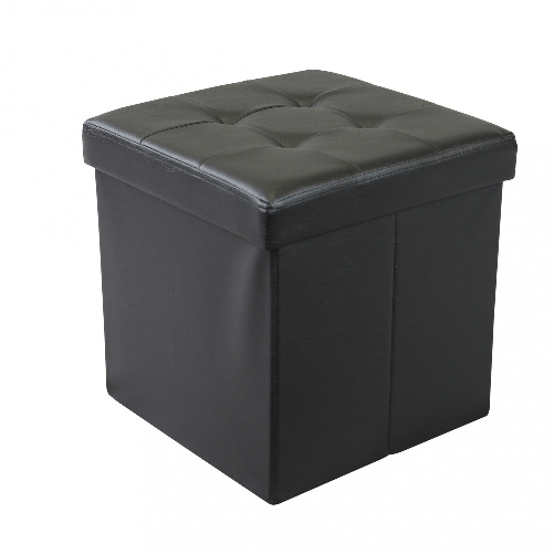 MILANI HOME ZARA - pouf quadrato in ecopelle