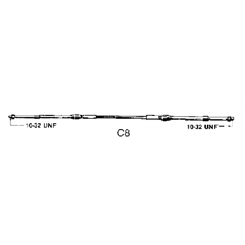 Ultraflex Cavo telecomando C8 da 14''