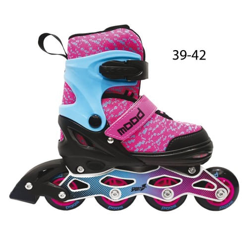 Pattini in Linea a 4 Rotelle da Bambina 39-42 Roller Rolleblade Regolabili Freno