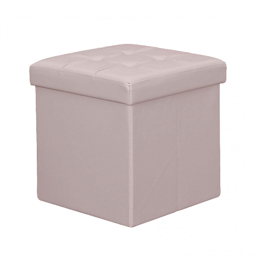 MILANI HOME ZARA - pouf quadrato in ecopelle