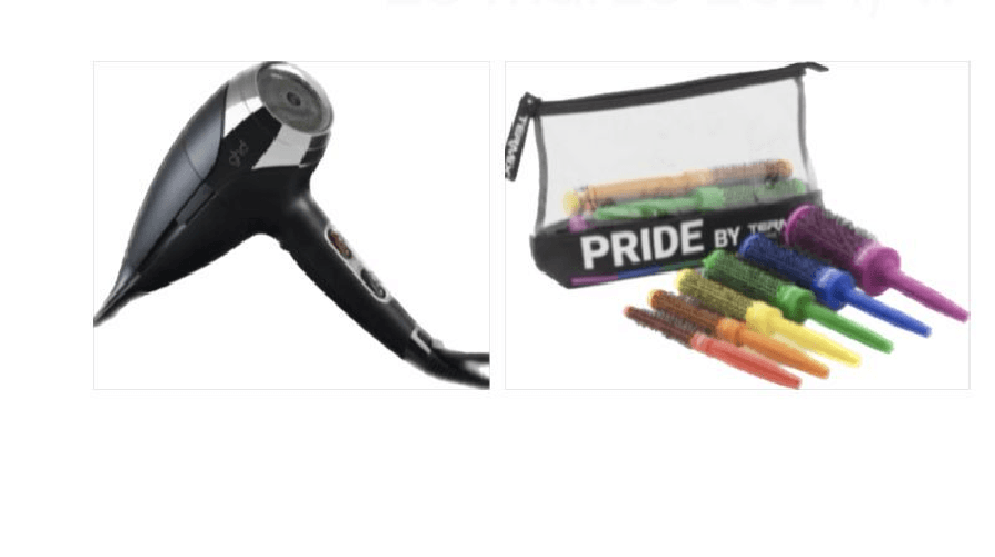 PHON GHD HELIOS NERO PIU' SET 6 SPAZZOLE ORIGINAL TERMIX PRIDE