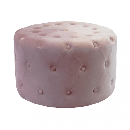 MILANI HOME AURA - pouf rotondo in velluto